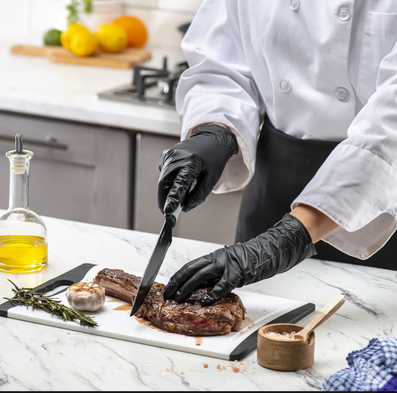 Vista 3 de GUANTE NITRILO TEXTURIZADO - TALLA: L